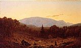 Famous Mountain Paintings - Twilight on Hunter Mountain
